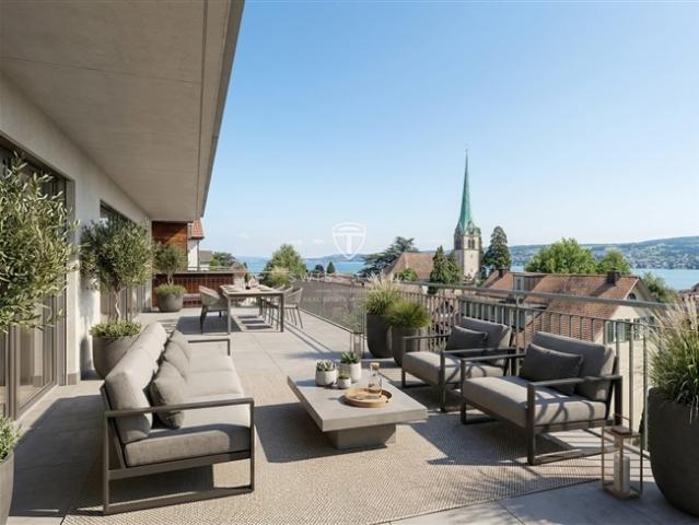 5.5 Zi. Reiheneckhaus mit Weitblick und Terrasse in Horgen