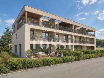 5,5 Zimmer Doppelhaus mit großem Garten, Terrasse und Balkon zum Verkauf in Cottens