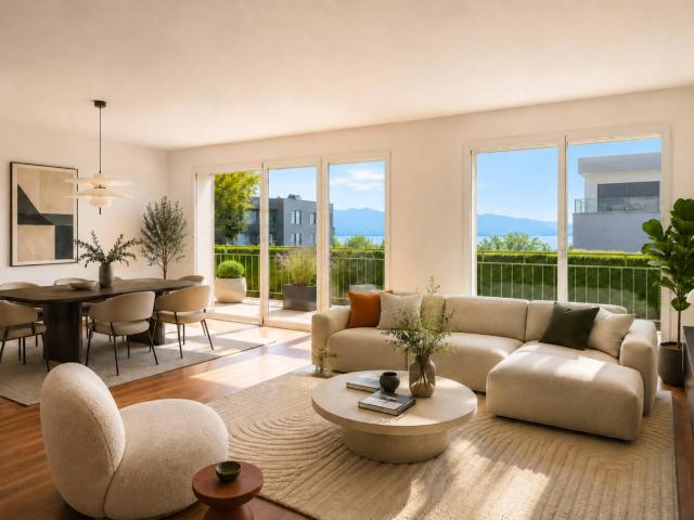 5,5 Zimmer Familienwohnung mit Blick auf den See