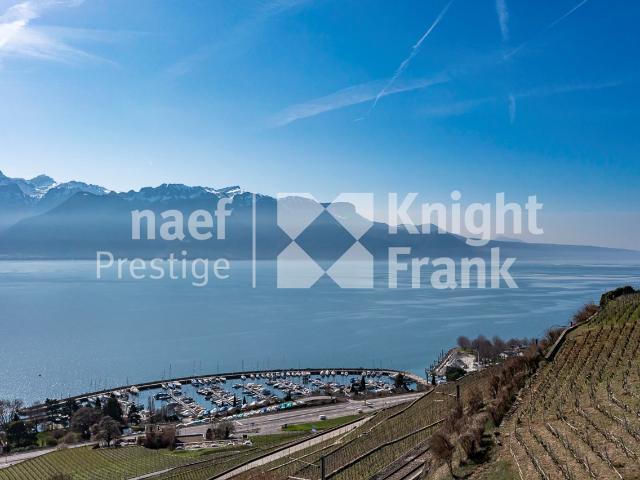 5,5 Zimmer große freistehende Villa mit atemberaubendem Seeblick zum Verkauf in Corseaux
