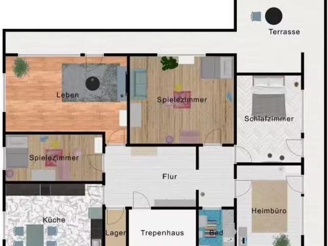 5,5 Zimmer 151 m² 1.500 € Kaltmiete Wohnungen in Bad Säck.