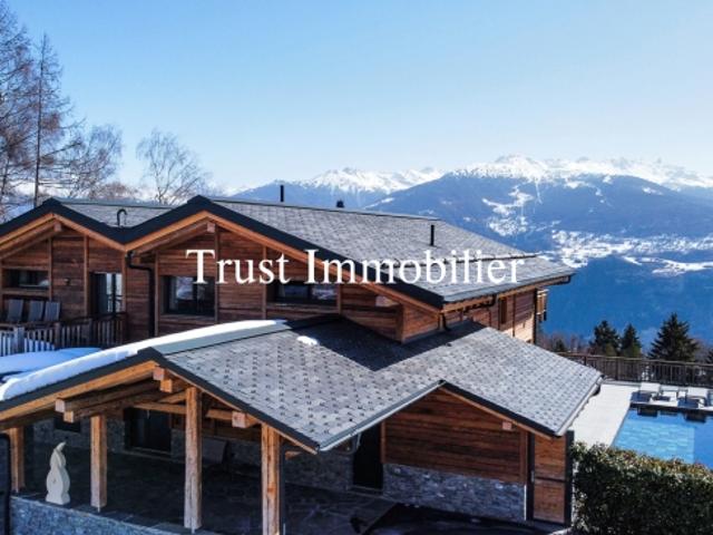 6014. Chalet von Ausnahmewert in Arbaz – Kraft und Eleganz mit Blick auf die Berge