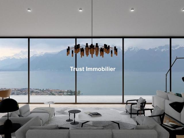 6013. Villa zum Bauen in Glion