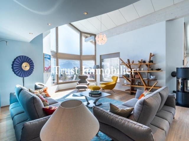 6022.Helles, modernes Chalet mit Panoramablick, Mayens d’Arbaz