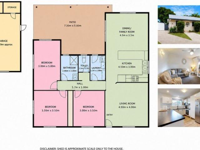 606m2 Block. HUGE side access. 6mx9m SHED