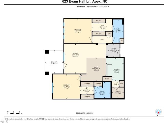 623 Eyam Hall Ln, Apex, NC 27502 | MLS #10152