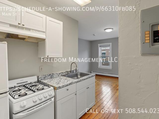 65 Main St Hudson, MA | Studio Apartment with Updated Interior & Utilities Included