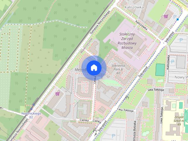 69 m² | 3 pokoje | Metro Młociny 7 min pieszo | od poł. listopada 2026