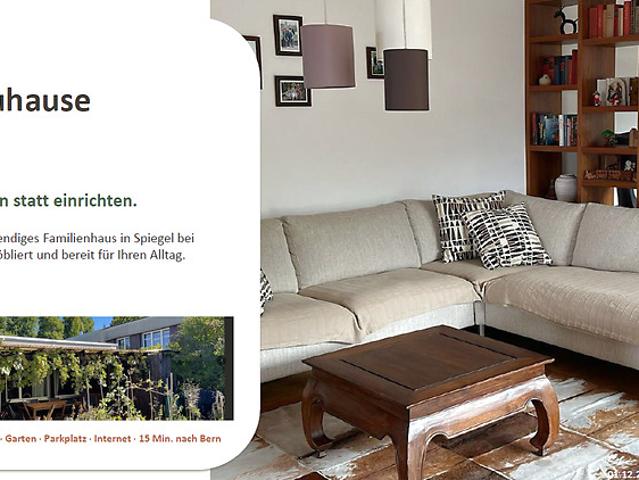 6½ room house in Spiegel b. Bern BE, furnished, temporary