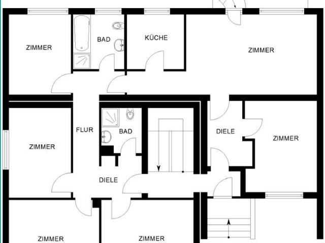 6 Zimmer Wohnung in Witten