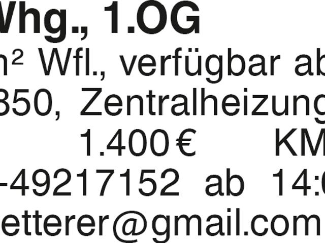 6 Zimmer Wohnung 1.OG