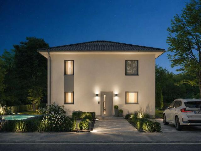 6 Zimmer Stadtvilla, 590 m² Grundstück, individuell geplant, massiv gebaut