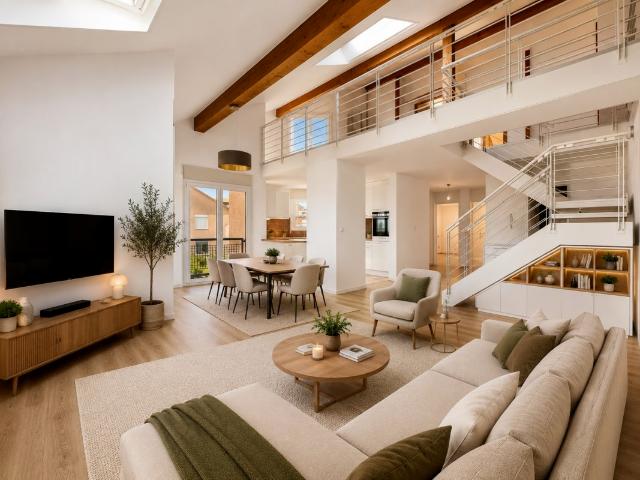 6,5 ZIMMER DUPLEX WOHNUNG MIT 165 M² UND BALKON