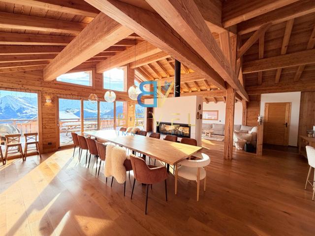 73 LA TOUSSUIRE REMARQUABLE CHALET 2023 10 CH Vue pa. 298m² Villarembert Le Corbier
