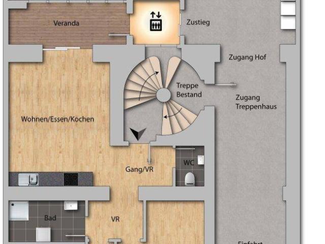 77 m² ALBAU TRIFFT NEUBAU Kernsaniertes 3 Zimmer im Erdgeschoss mit Veranda in Innsbruck Wilten