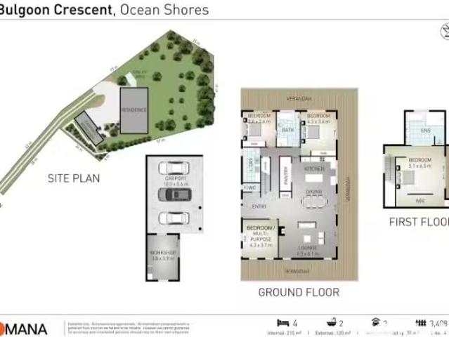 7 Bulgoon Crescent, OCEAN SHORES House for rent Listed by Sha.