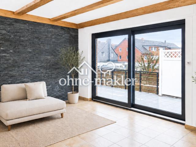 7 Zimmer Wohnung mit eigenem Eingang, Kamin, Terrasse in Bottrop Fuhlenbrock