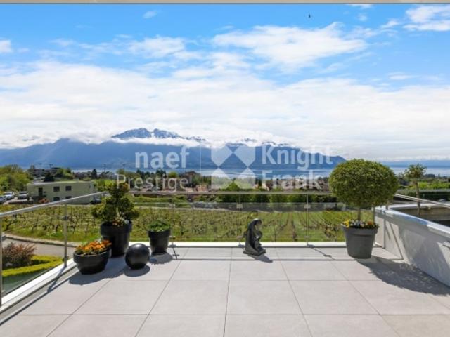 7,5 Zimmer Doppelhaus mit Panoramablick auf den See zum Verkauf in Montreux