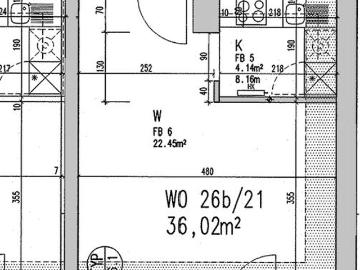 1 Zimmer Wohnung im Obergeschoss mit Balkon