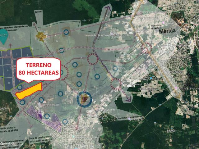 80 ha dentro del PDU de Um?n, para proyecto Industrial o Residencial