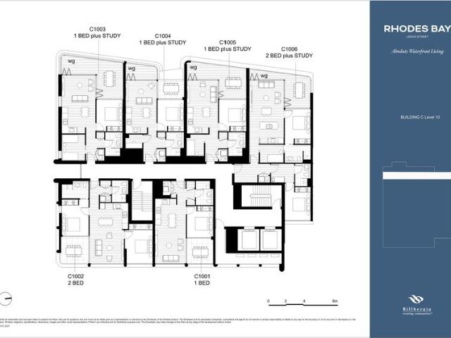 80 sqm One Bedroom + Windowed Study | Permanent Park & Water Views