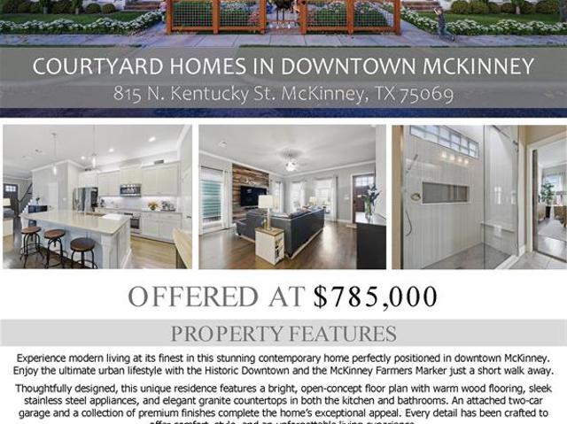 815 N Kentucky St, Unit A, McKinney, TX 75069 | MLS #21152