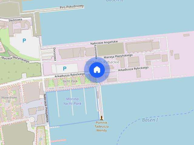 87m2 Yacht Park widok na marinę hala komórka