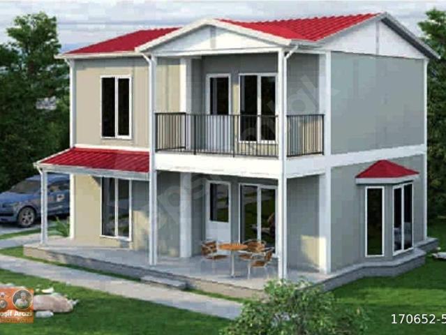 850 M2 İki Katlı Sıfır Prefabrik Ev. Balıkesir Gönen Alaşar Köyünde 138 ada 26 parselde
