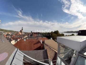 88,46qm Panorama Dachterrassenwohnung in Stein, Donaublick, Lift, DPU fußläufig