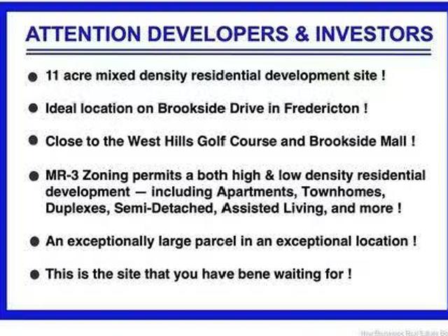 893 935 Brookside Dr, Fredericton, NB, E3G 8T9 vacant land f.