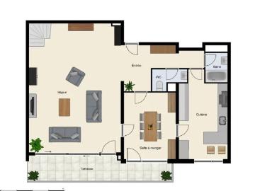 8 Zimmer, 216 m², 1. Stock