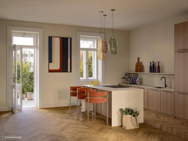 8 ZIMMER ALTBAU WOHNUNG AUF GANZER EBENE MIT GROßZÜGIGER FREIFLÄCHE