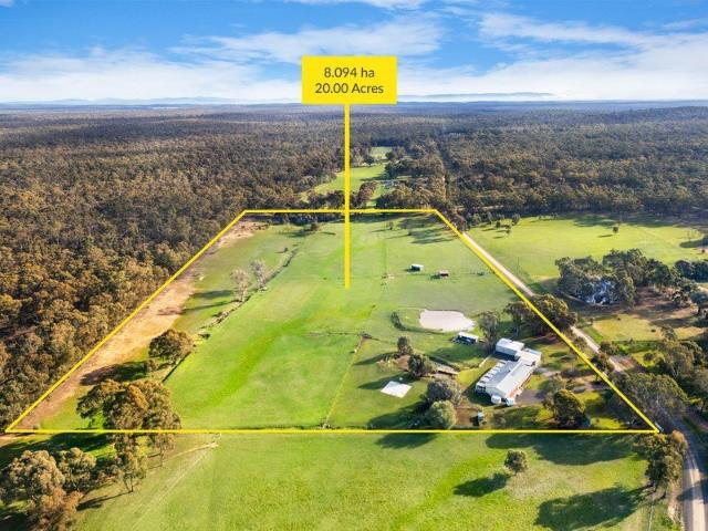 8.094HA 20.00 Acres Spacious Lifestyle Property, Horse Facilities & Shedding