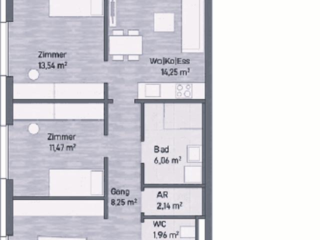 8,5 % Baustartaktion! 4 Zimmer Anlegerwohnung 78,14m² mit Balkon Grazer Stadtlage