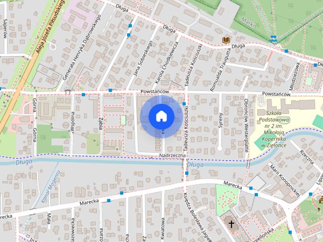 93 m.kw. garaż, dwie sypialnie.Zielonka