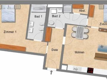 92 qm am Zwinger gegen 2 3 Z Wohnung Plauen o.ä. oder PRAG