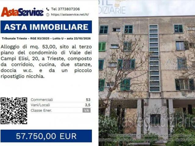 93/2025 U TS Tribunale Trieste RGE 93/2025 Lotto U asta 23/10/2026