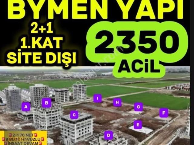 9 Bloklu Beymende Acil Satılık 1.kat 2+1 Kapalı Mutfak