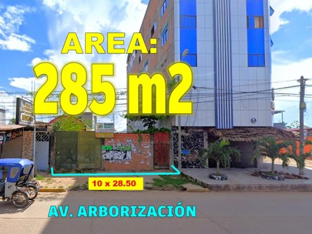 00438 VENTA TERRENO COMERCIAL YARINACOCHA A.T 285m2