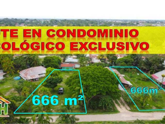 00589 VENTA TERRENO URBANO EN CODOMINIO ECOLOGICO EXCLUSIVO