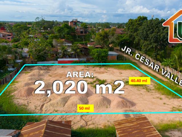 00646 VENDO AMPLIO TERRENO URBANO PUCALLPA A.T 2,020 M2