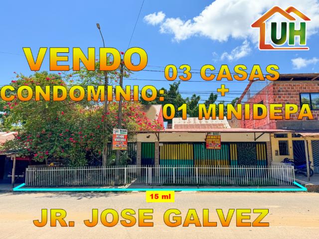 00675 VENDO CONDOMONIO PUCALLPA: 03 DPTOS + 01 MINIDEPA A.T: 310 M2