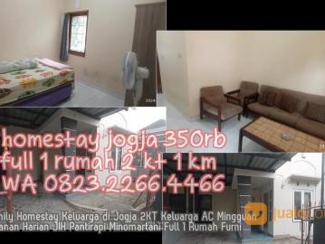 0823 2266 4466 Family Homestay Keluarga di Jogja 2KT Keluarga AC Mingguan Bulanan Harian JIH Pantira