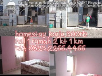 0823 2266 4466 Family Homestay Maliboro 20mnt di Jogja AC 2KT Mingguan Harian Bulanan Anggajaya UGM