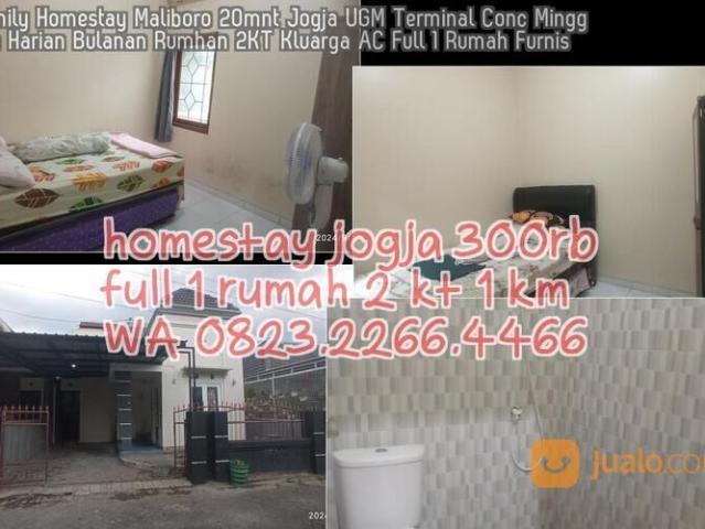 0823 2266 4466 Family Homestay Maliboro 20mnt Jogja UGM Terminal Conc Mingguan Harian Bulanan Rumhan