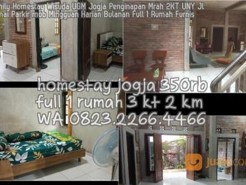 0823 2266 4466 Family Homestay Wisuda UGM Jogja Penginapan Mrah 2KT UNY Jl Damai Parkir mob Mingguan