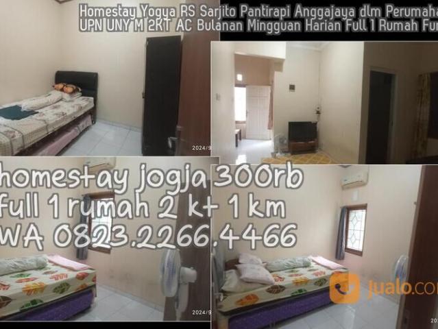 0823 2266 4466 Homestay Yogya RS Sarjito Pantirapi Anggajaya dlm Perumahan UPN UNY M 2KT AC Bulanan