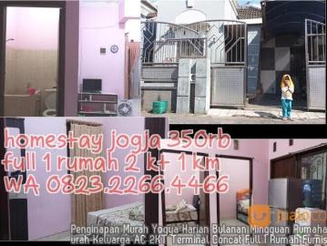 0823 2266 4466 Penginapan Murah Yogya Harian Bulanan Mingguan Rumahan Murah Keluarga AC 2KT Terminal