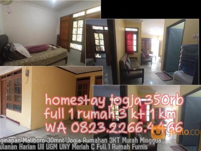 0823 2266 4466 Penginapan Maliboro 30mnt Jogja Rumahan 3KT Murah Mingguan Bulanan Harian UII UGM UNY