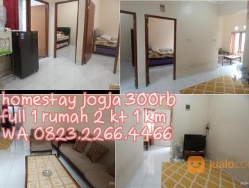 0823 2266 4466 Penginapan Rumah Yogya Murah 2KT Penginapan AC Mingguan Harian Bulanan UPN Pantirapi